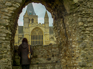 Rochester castle wall